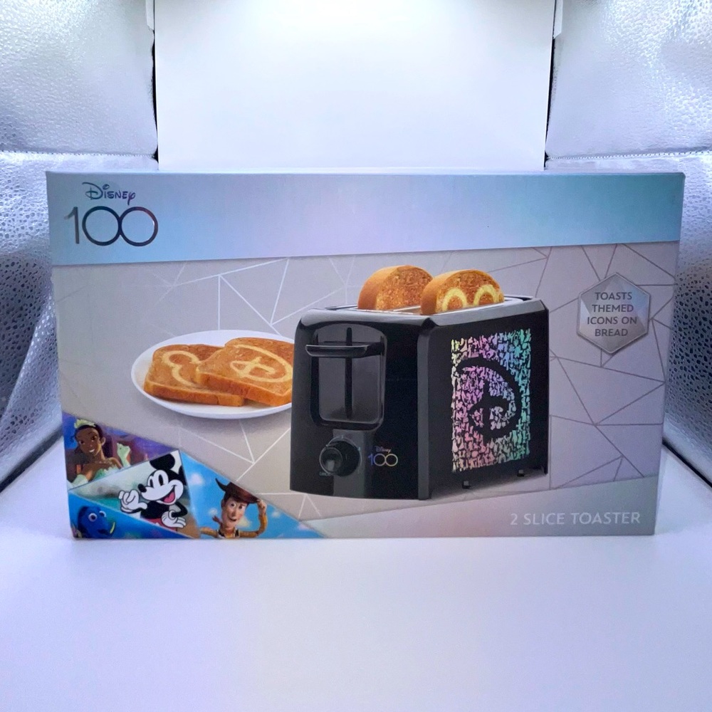 Disney 100 Stainless Steel Two-Slice Wide-Slot Toaster